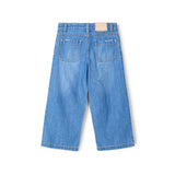 Jeans a palazzo blu medio