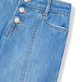 Jeans a palazzo blu medio