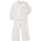 Tuta con zip combinata bianco multi