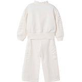 Tuta con zip combinata bianco multi