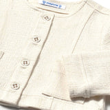 Complero tre pezzi (cardigan+t-shirt+short) champagne