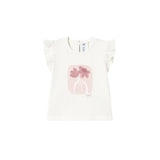 Complero tre pezzi (cardigan+t-shirt+short) champagne