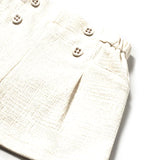 Complero tre pezzi (cardigan+t-shirt+short) champagne