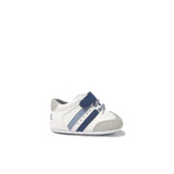 Sneakers con inserti a contrasto bianco/blu