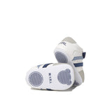 Sneakers con inserti a contrasto bianco/blu