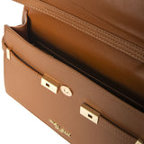 Borsa a mano Around M camel/oro