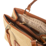 Borsa a mano Brooke Straw natural/cuoio
