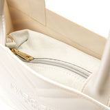 Borsa a mano flat Buby wave M beige/oro