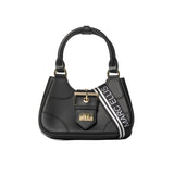 Borsa a mano flat Circle nero/oro