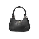 Borsa a mano flat Circle nero/oro