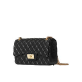 Borsa a spalla flat Falcon nero/oro