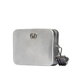 Borsa a spalla flat Flowe grigio/argento