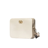 Borsa a spalla flat Flowe beige/oro