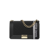Borsa a spalla flat M ball nero/oro