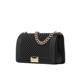 Borsa a spalla flat M ball nero/oro