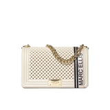 Borsa a spalla flat M ball beige/oro