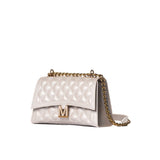 Borsa a spalla flat Rhombus M grigio/rame
