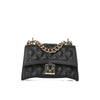 borsa-a-spalla-flat-rhombus-s-nero-oro