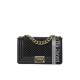 Borsa a spalla flat S Ball nero/oro