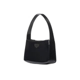 Borsa a spalla flat Timeless nero/argento