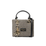 Borsa a mano Missy straw S nero/oro
