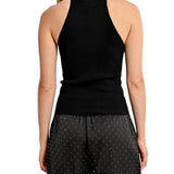 Top maglia nero