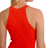 Top maglia rosso