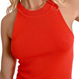 Top maglia rosso