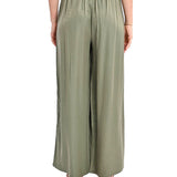 Pantaloni modello jogging flare kaki