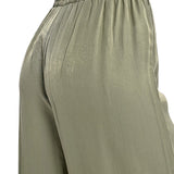 Pantaloni modello jogging flare kaki