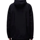 Giubbino con zip e cappuccio a-tundra nero
