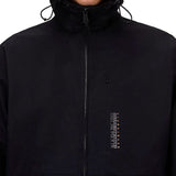 Giubbino con zip e cappuccio a-tundra nero