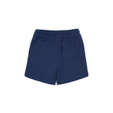 Shorts in felpa logo small blu