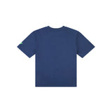 T-shirt stampa graphic illustrated blu