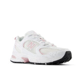 Sneakers U530 sintetico e mesh bianco/rosa