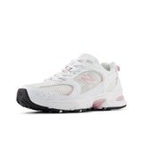 Sneakers U530 sintetico e mesh bianco/rosa