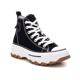 Sneakers alta canvas nero