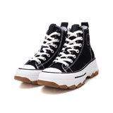 Sneakers alta canvas nero
