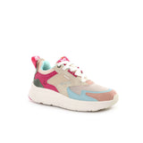 Sneakers con dettagli a contrasto fucsia