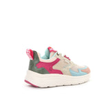 Sneakers con dettagli a contrasto fucsia