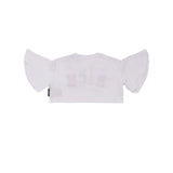 T-shirt crop logo multicolor snika bianco