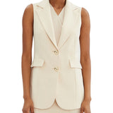 Gilet lungo Rewi beige