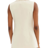 Gilet lungo Rewi beige
