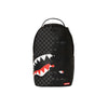 zaino-unfinished-shark-check-nero-bianco