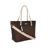 Borsa tote Boujee strap check moro