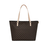 Borsa tote Boujee strap check moro