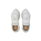 Sneakers Ally glitter textile bianco