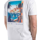 T-shirt Saint-Tropez bianco