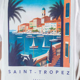 T-shirt Saint-Tropez bianco