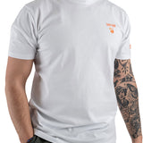 T-shirt ricamo happy hour bianco